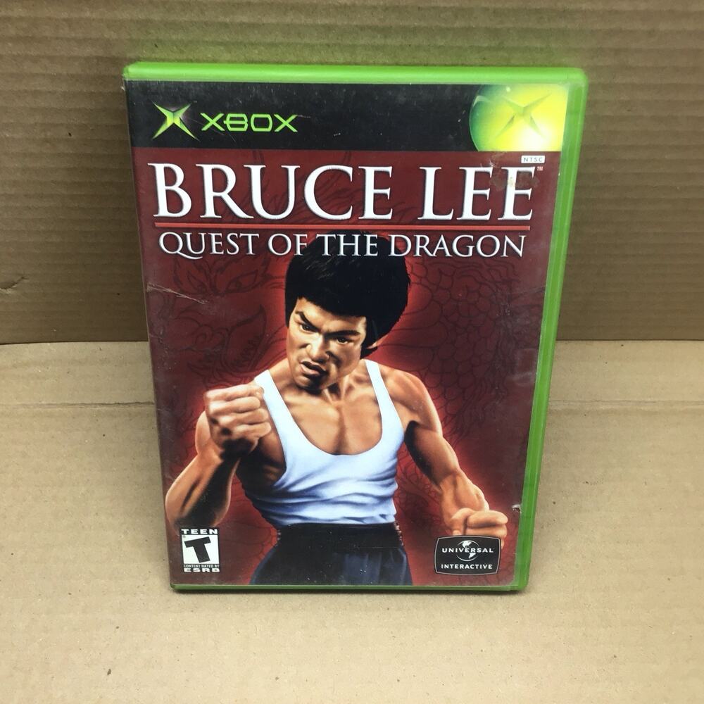 Bruce Lee Quest of the Dragon Microsoft Xbox 2002 CIB with Manual Action Fighter